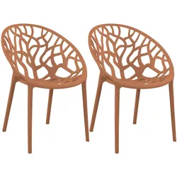 CLP 2er Set Stuhl Hope   Farbe: terracotta