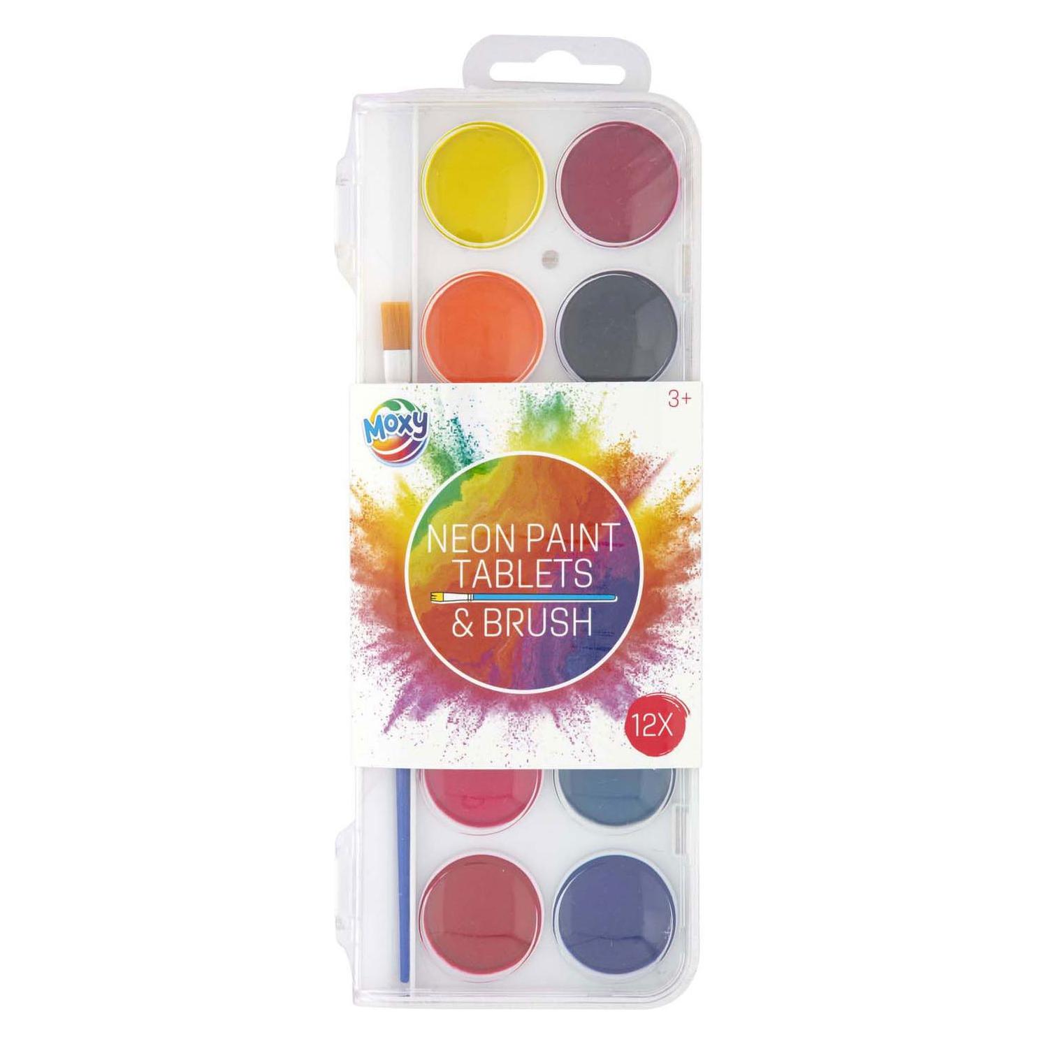 Grafix Neon-Farbpalette mit Pinsel (53366925)
