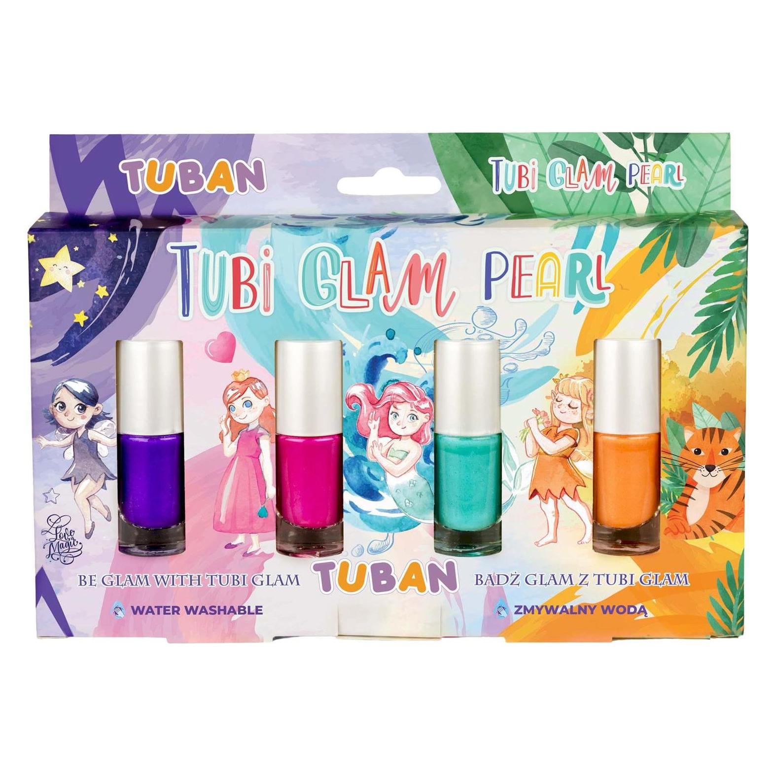 Tuban Tubi Glam - Nail polish set - 4 pcs. (TU3468) (Sumaišykite, Farblack) (TU3468)
