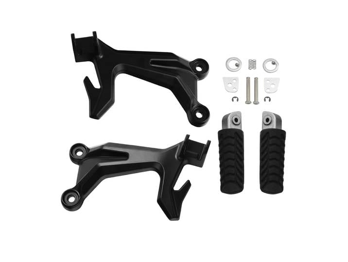 Supports de repose-pieds noirs pour passager arrière, adaptés à Kawasaki Ninja 650 Z650 2017 – 2023