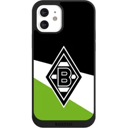 Nivocase Handyhülle für Apple iPhone 12 Hülle NIVOpure Case Schwarz Borussia Mönchengladbach Gladbach (Apple iPhone 12), Smartphone Hülle, Schwarz