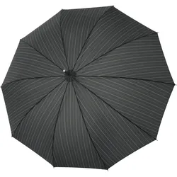 Hr.Carbonsteel Long Regenschirm schwarz, gestreift
