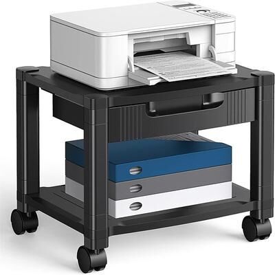 No Printer Stand with Cable Management