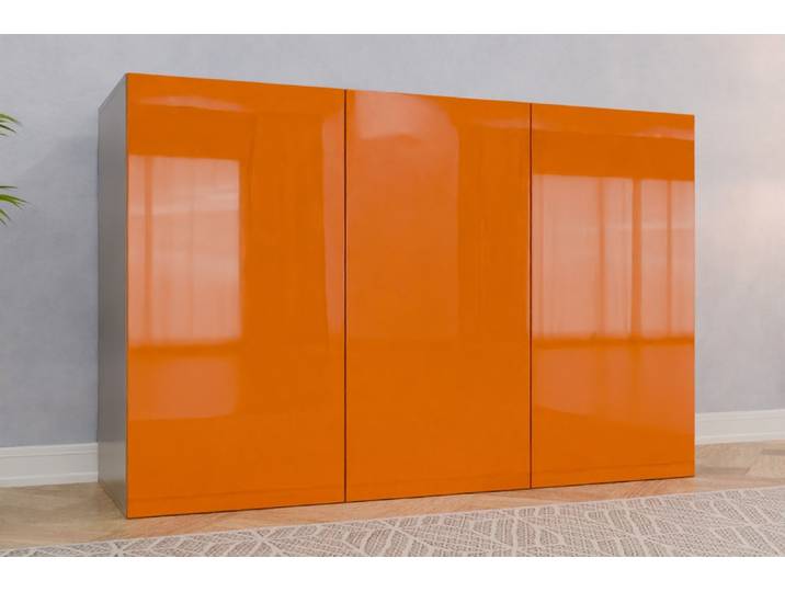 TV-Möbel nach Maß - RAL 2011 Tieforange - 117x180x62cm - Individuell konfigurieren
