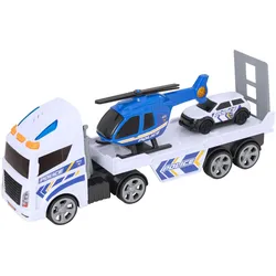 Teamsterz Transporter mit Polizeiauto und Helikopter