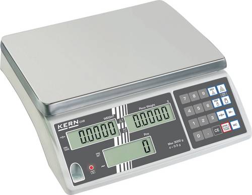 Kern Zählwaage CXB 6K0.5+C kalibriert (DAkkS-akkreditiertes Labor) Wägebereich (max.) 6kg Ablesbarkeit 0.5g akkubetrieben