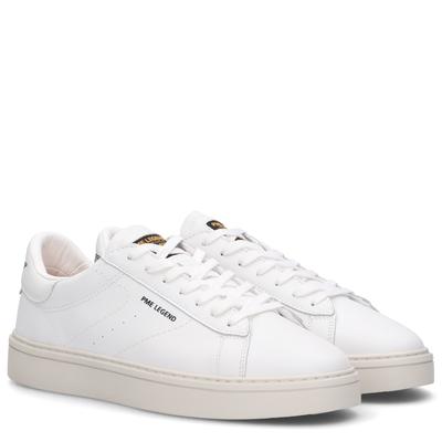 Sneaker PME LEGEND "RIVET", Herren, Gr. 44, weiß, Leder, Schuhe Sneaker, Schnürschuh, Halbschuh, Freizeitsneaker mit Label