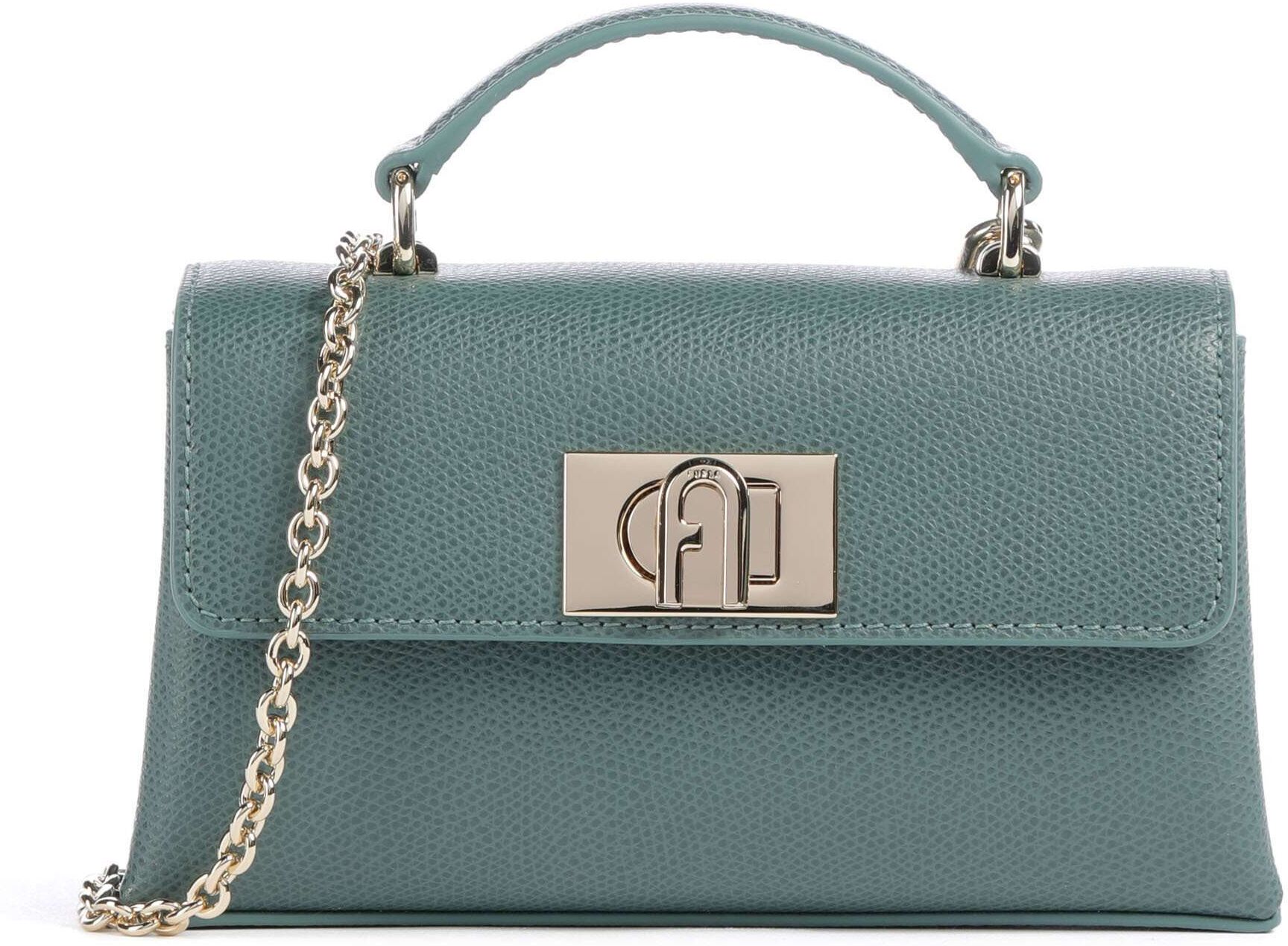Furla 1927 Mini Umhängetasche aus Leder, grün