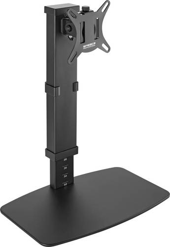 SpeaKa Professional SP-TMS-200 Monitor-Standfuß 1 Display(s) 43,2cm (17") - 81,3cm (32") Schwarz Höhenverstellbar, Neigbar