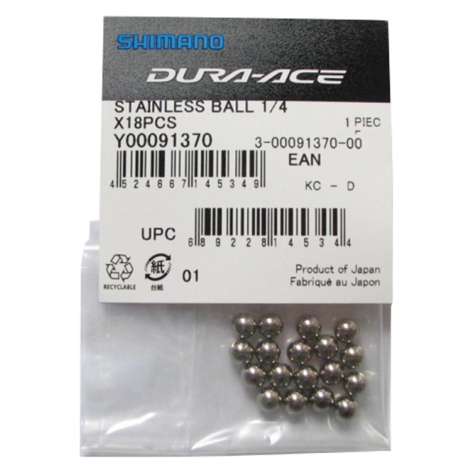 Shimano Lagerkugeln Edelstahl 1/4" 18 Stück (Y00091370)