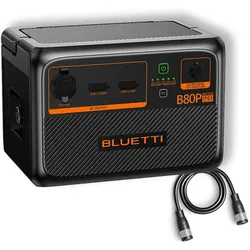 Bluetti B80P Powerstation 806 Wh 120W Solarakku - 0% MwSt. (gemäß§12 Abs.3 UstG**)