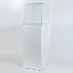Glashaube Vitrine mit Unterbau