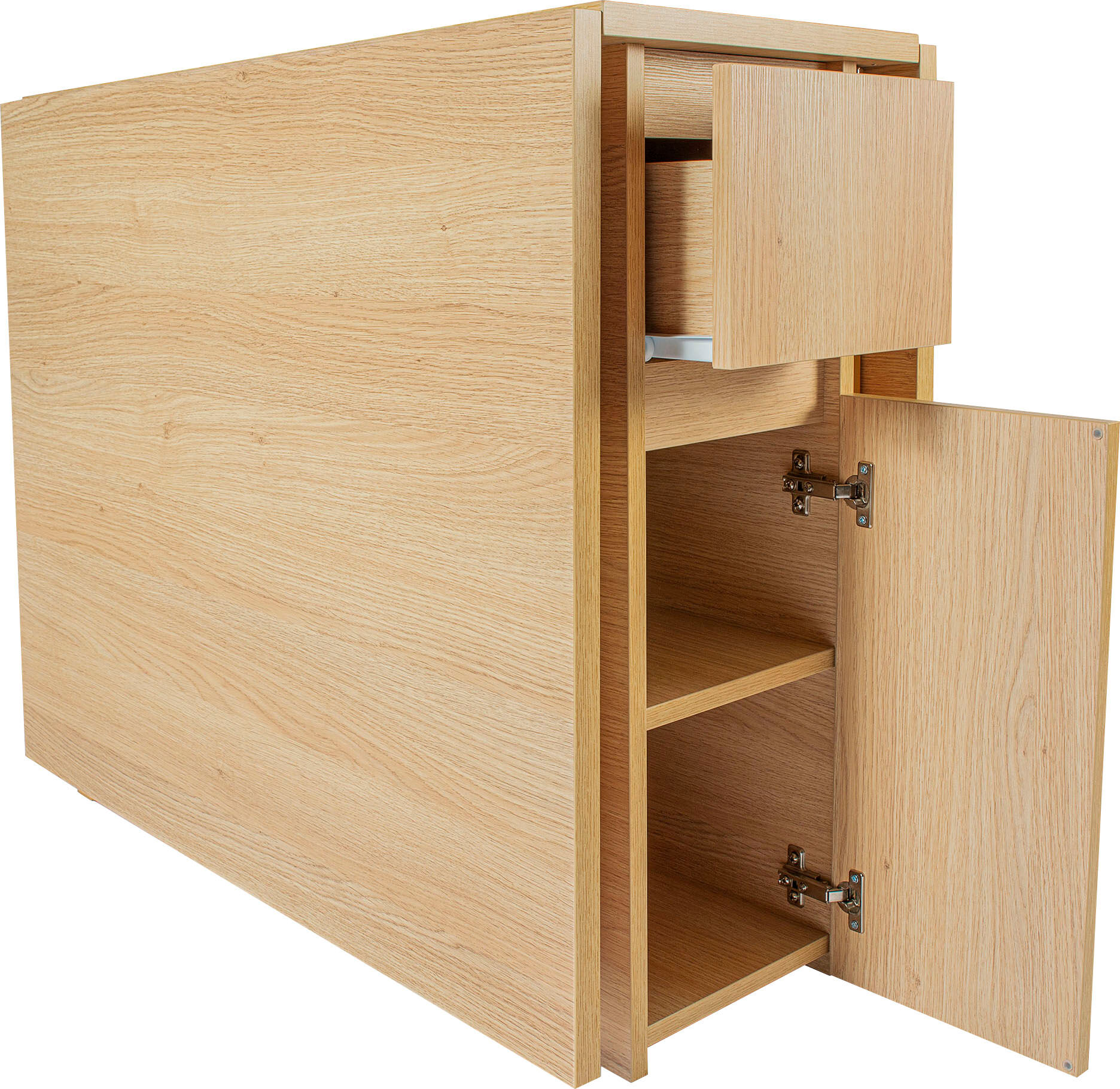 Esstisch WOODMAN "Jasper, Speisetisch, Tisch", beige (natur), B:90cm H:75cm T:90cm, Tische, Esstisch, mit einer rechteckigen Tischplatte und Auszugsfunktion, Breite 90 cm natur B/H/T: 90cm x 75cm x 90cm
