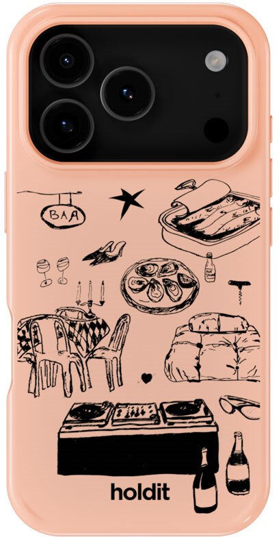 iPhone 17 Pro Holdit Graphic Print Cover - Bare Pink