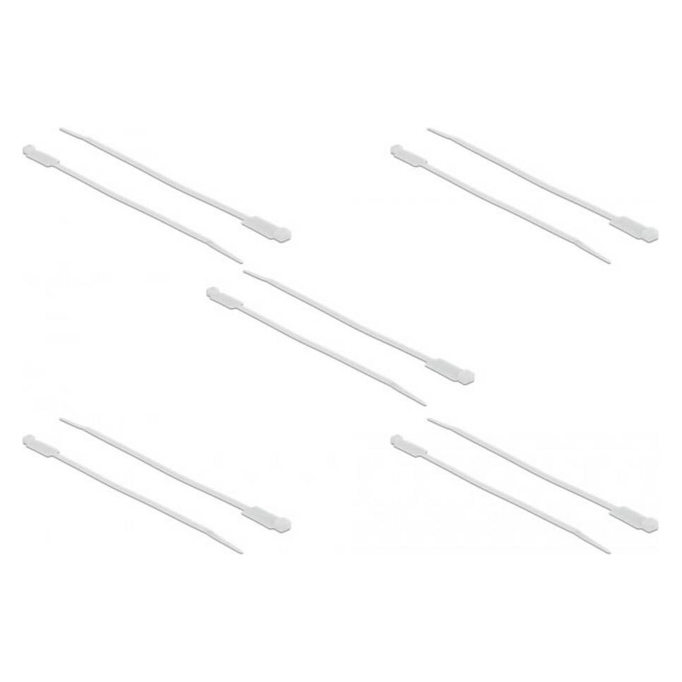 Delock Cable Tie with Label Tap (190 mm, 10 Stk.) (18956)