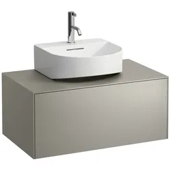 Laufen Waschtischunterbau „SONAR“ 777 × 341 × 457 mm Titan, mittig