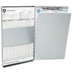 Westcott Formularhalter-Box A4 aus Aluminium E-17004 00 grau, 23x32 cm