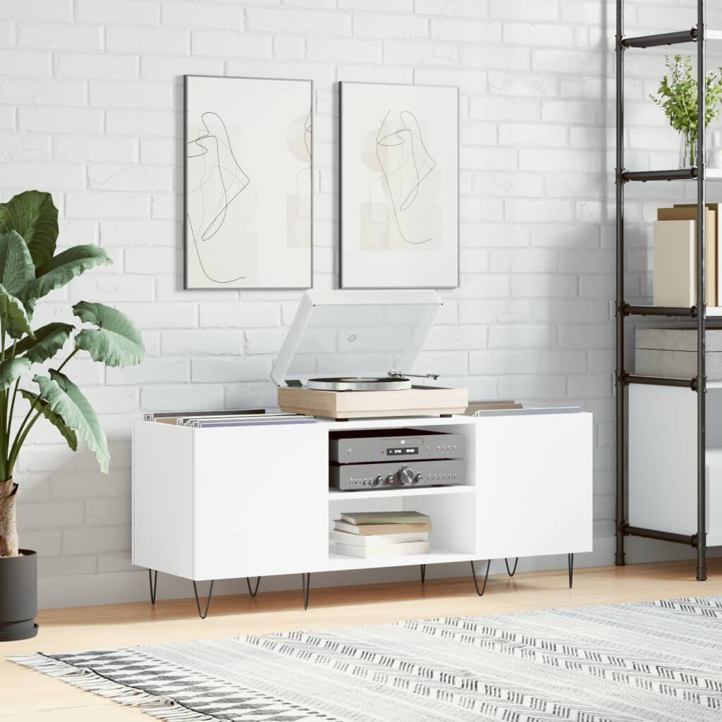 Latitude Run 48 cm H Multimedia Storage White 48cm H X 121cm W X 38cm D