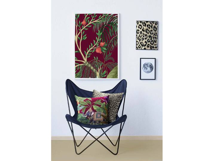 Coussin Samu Rouge 46 x 46cm Polyester