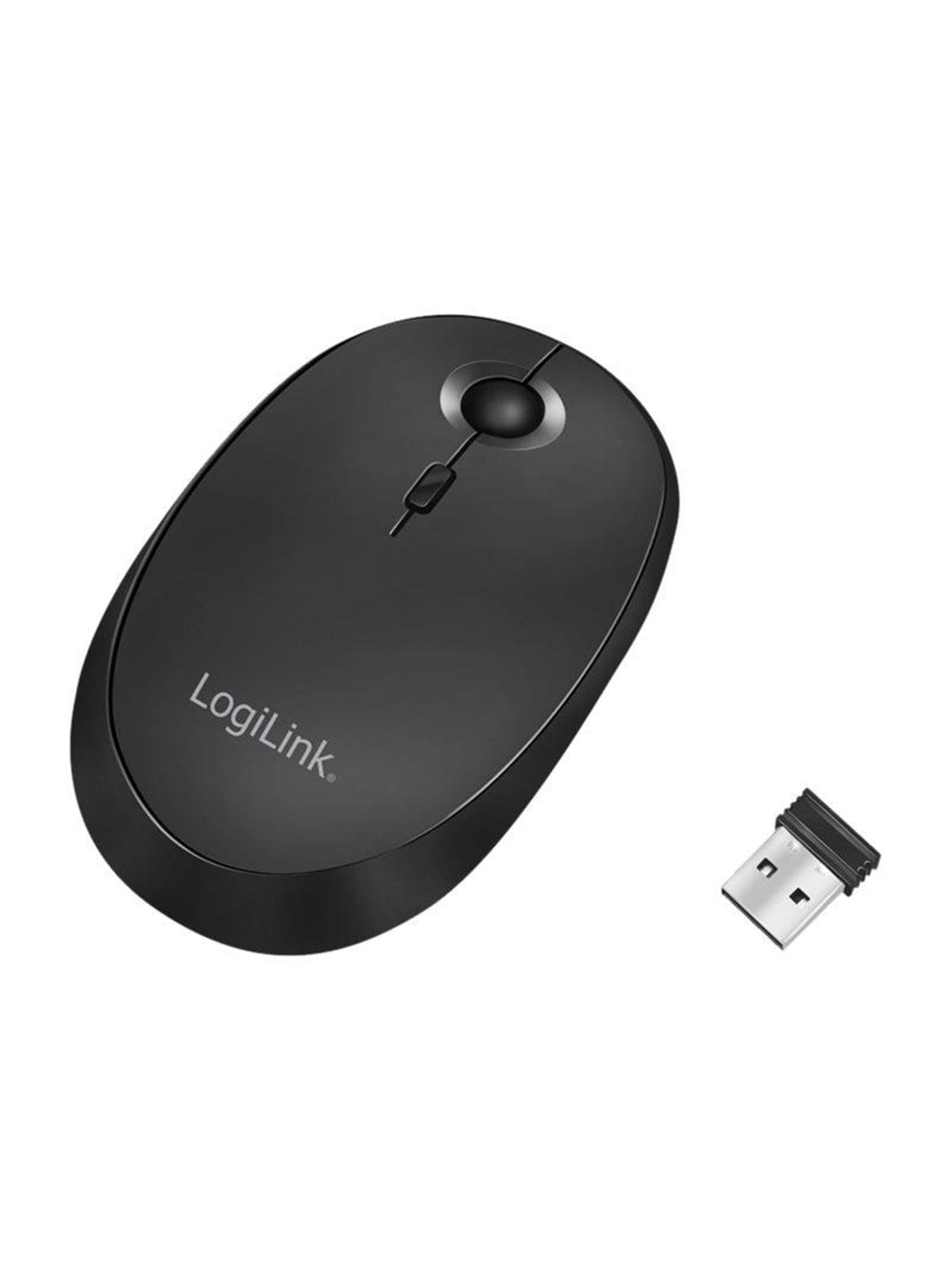 LogiLink Wireless & Bluetooth dual mouse 2.4 GHz 800/1200/1600 dpi black - Maus (Schwarz)