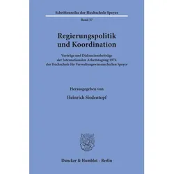 Regierungspolitik und Koordination., Fachbücher