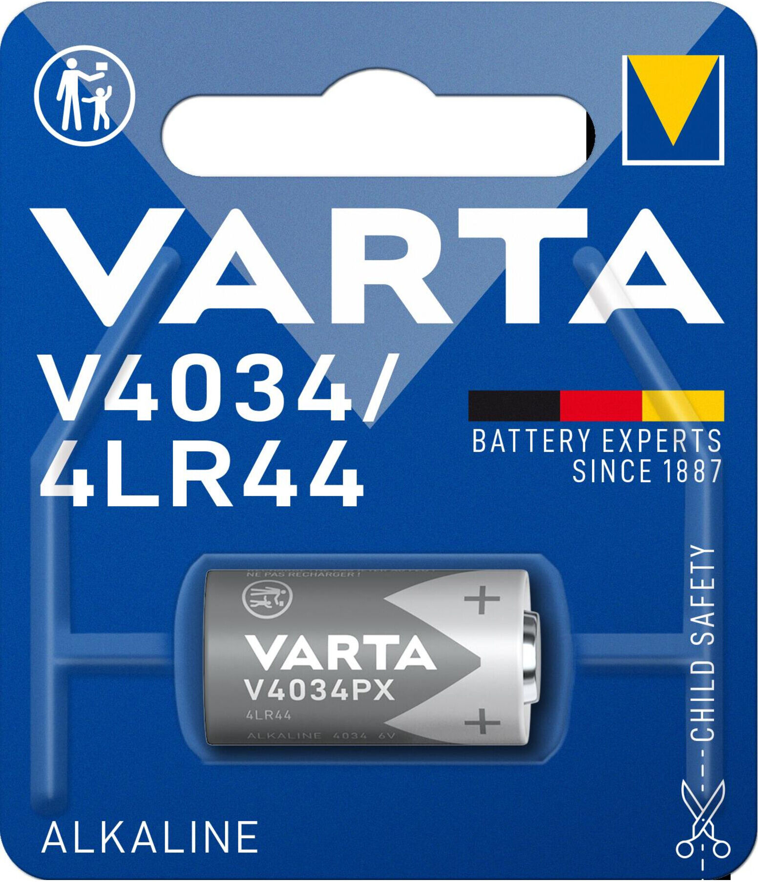 Cons.Varta Batterie Electronics 6, 0V/100mAh/Alkali V 4034 PX Bli.1 (04034101401)