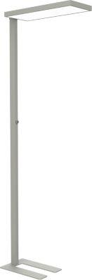 LED-Stehlampe Maul MAULjura, 62 W, 9200 lm, 4000 K, direktes/indirektes Licht, dimmbar, H 1965 mm, Aluminium, silber