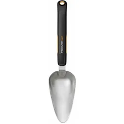 Fiskars Xact Blumenkelle, Blumenschaufel, Beetkelle, Pflanzkelle, Edelstahl, Kunststoff, Schwarz, Orange, 1027043