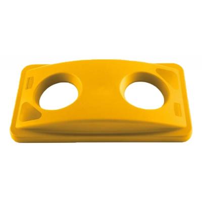 Rubbermaid Deckel für Slim Jim®-Sammler für Flaschen und Dosen zum Recyceln - Gelb