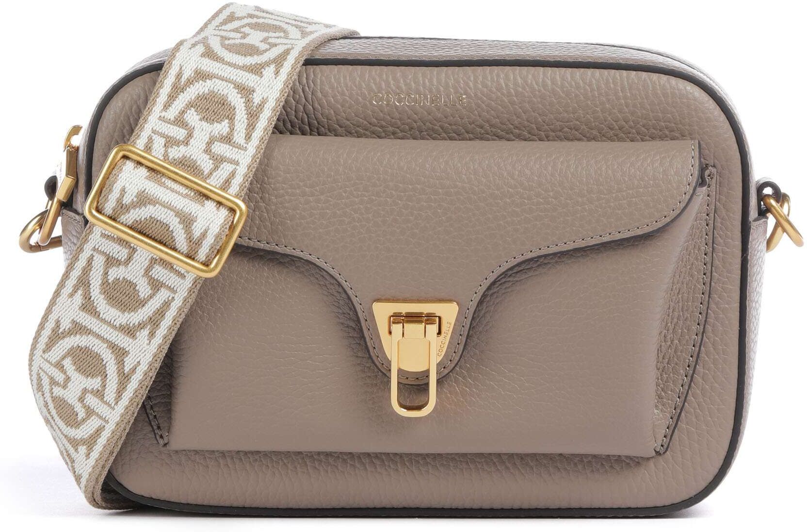 Coccinelle Beat Soft Ribbon   Leer Crossbody tas   bruin