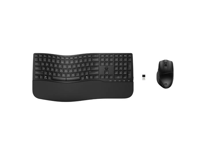 HP 680 CFT Dual-Mode KB/Mse Combo FR, Taille réelle (100 %), Sans fil, RF sans fil + Bluetooth, Noir, Souris incluse 8T6L6AA#ABF