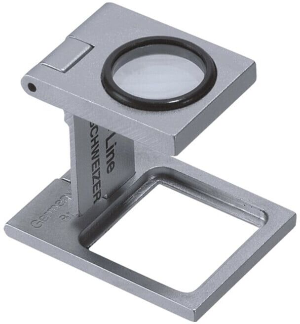 Compte-fils (loupe pliable) Tech-Line 8x D. lentille 16,3 mm SCHWEIZER (37310)