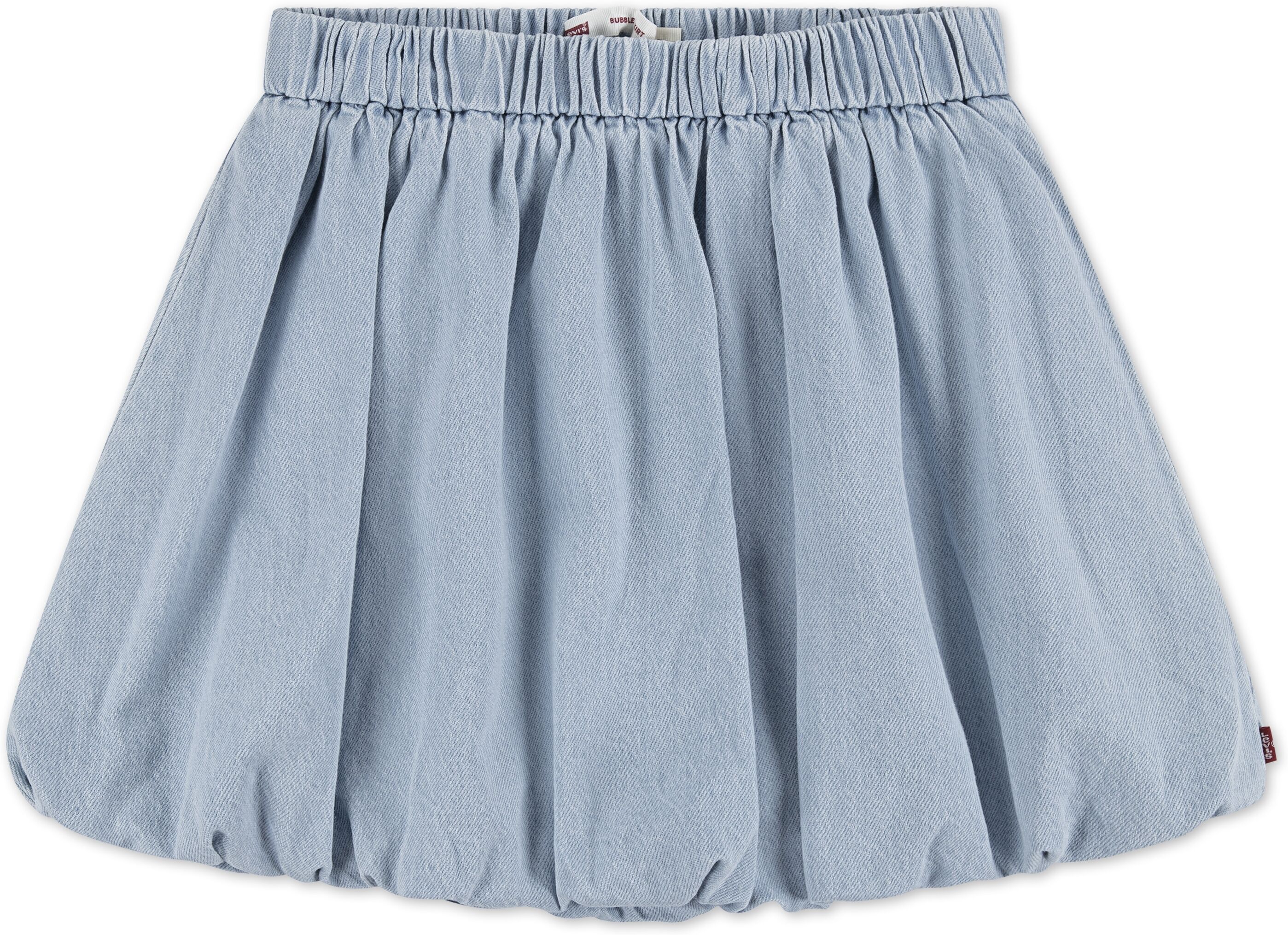 Minirock LEVI'S KIDS "LVG DENIM BUBBLE SKIRT", Mädchen, Gr. 8 (128), blau (wow me over), Denim/Jeans, Obermaterial: 100% Baumwolle, unifarben, normal ca. Mitte Oberschenkel, Röcke Minirock, for Girls, mit Ballonschnitt wow me over 8 (128)