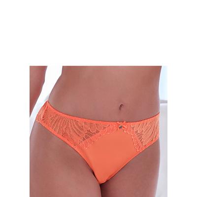 String S.OLIVER "Sophie", Damen, Gr. 36/38, orange (melone), Spitze, Obermaterial: 88% Polyamid, 12% Elasthan, Unterhosen String, mit feiner Spitze