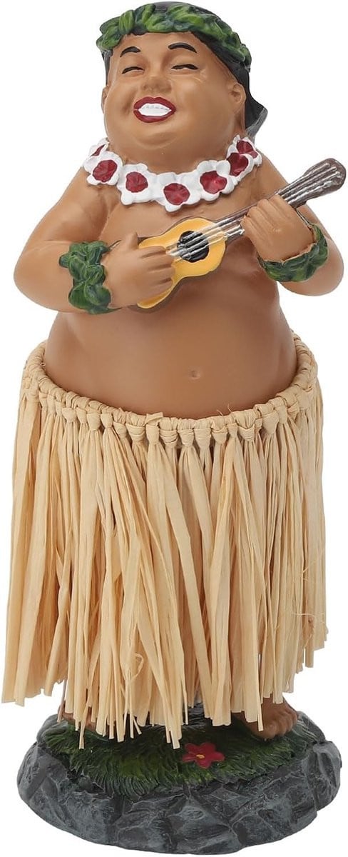 Hawaiiaanse Dansende Pop voor Dashboard en Bureau, Wobble Head Hula Dancer Decoratie