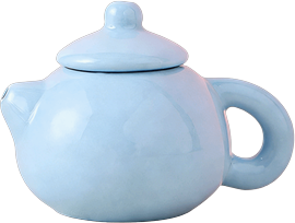 The Handy Homestead Mini Porcelain Teapot Traditional Chinese Style Ceramic Tea Ornament & Home Decor blue