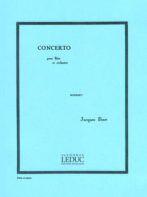 Alphonse Leduc Ibert Concerto for Flute