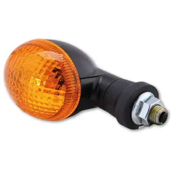 HIGHSIDER smart Mini Glühlampen Blinker Gehäuse Schwarz / Linse Orange (Paar), Vorn & Hinten