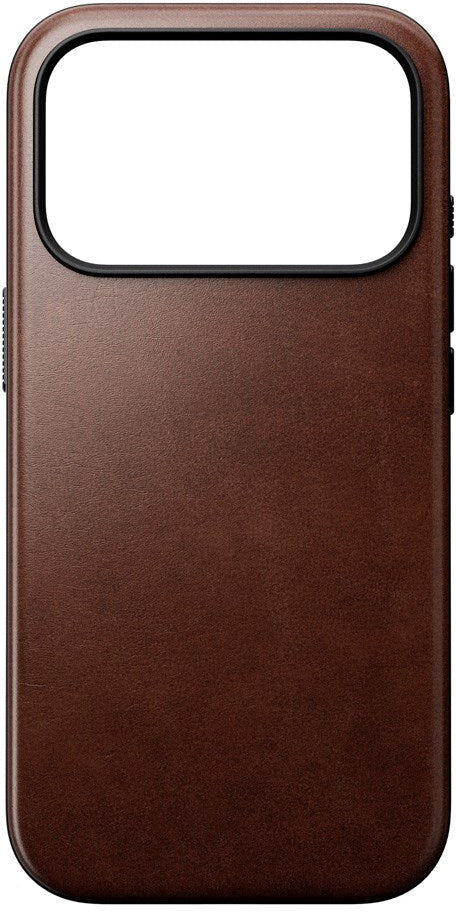 iPhone 17 Pro - Nomad Modern Horween Leather Cover - MagSafe Kompatibel - Rustic Brown