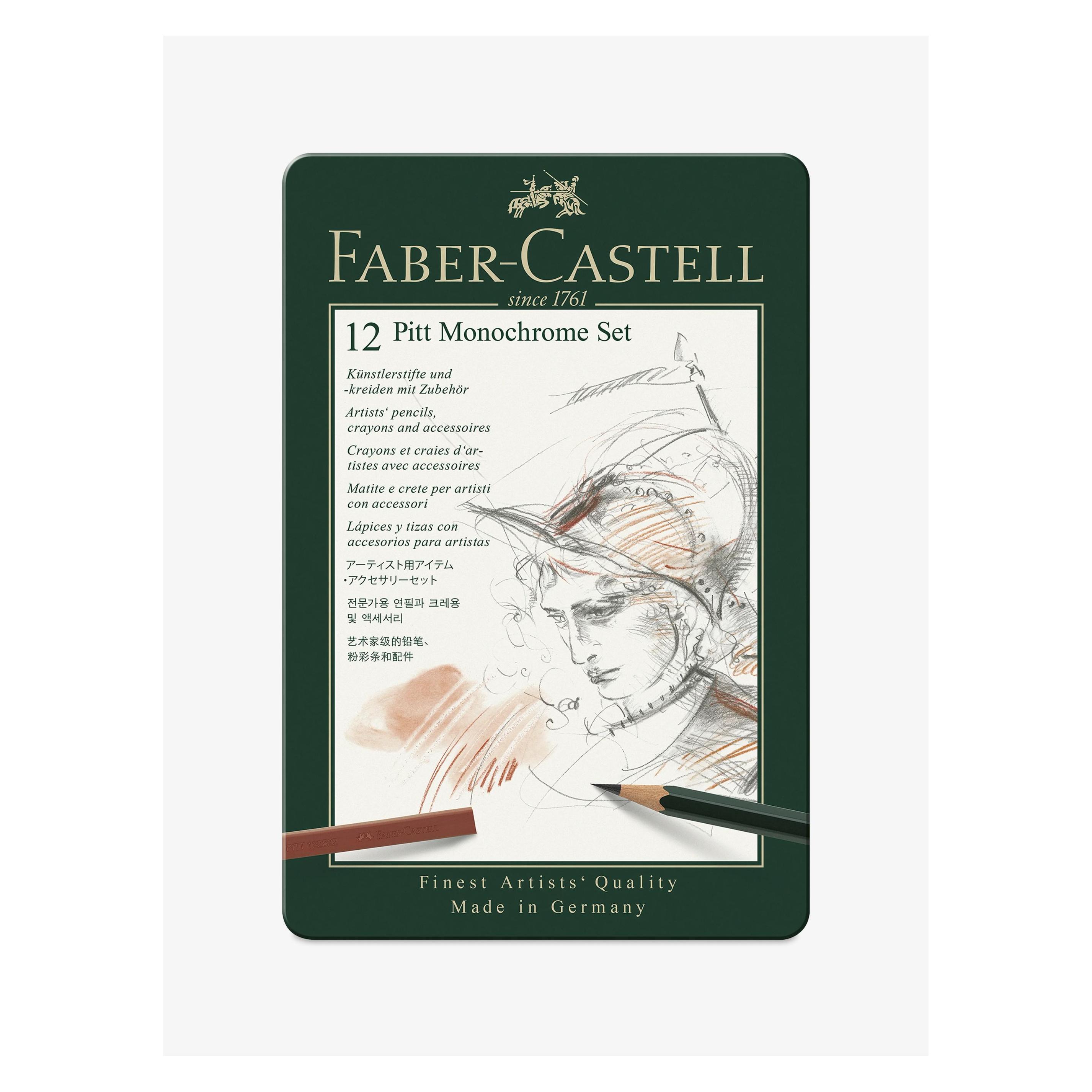 Faber-Castell Pitt Monochrome set (12x) (112975)