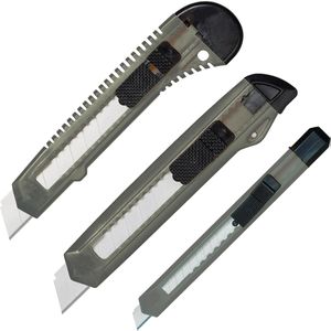 Böttcher-AG Cuttermesser 3er-Set, mit 9mm und 18mm Abbrechklinge