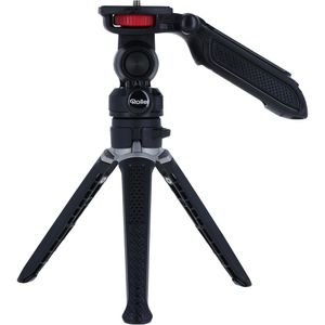 Rollei Creator Grip Stativ, Höhe bis 19,8 cm, für Smartphone & Kamera, mit 2-Wege-Kopf, Dreibein