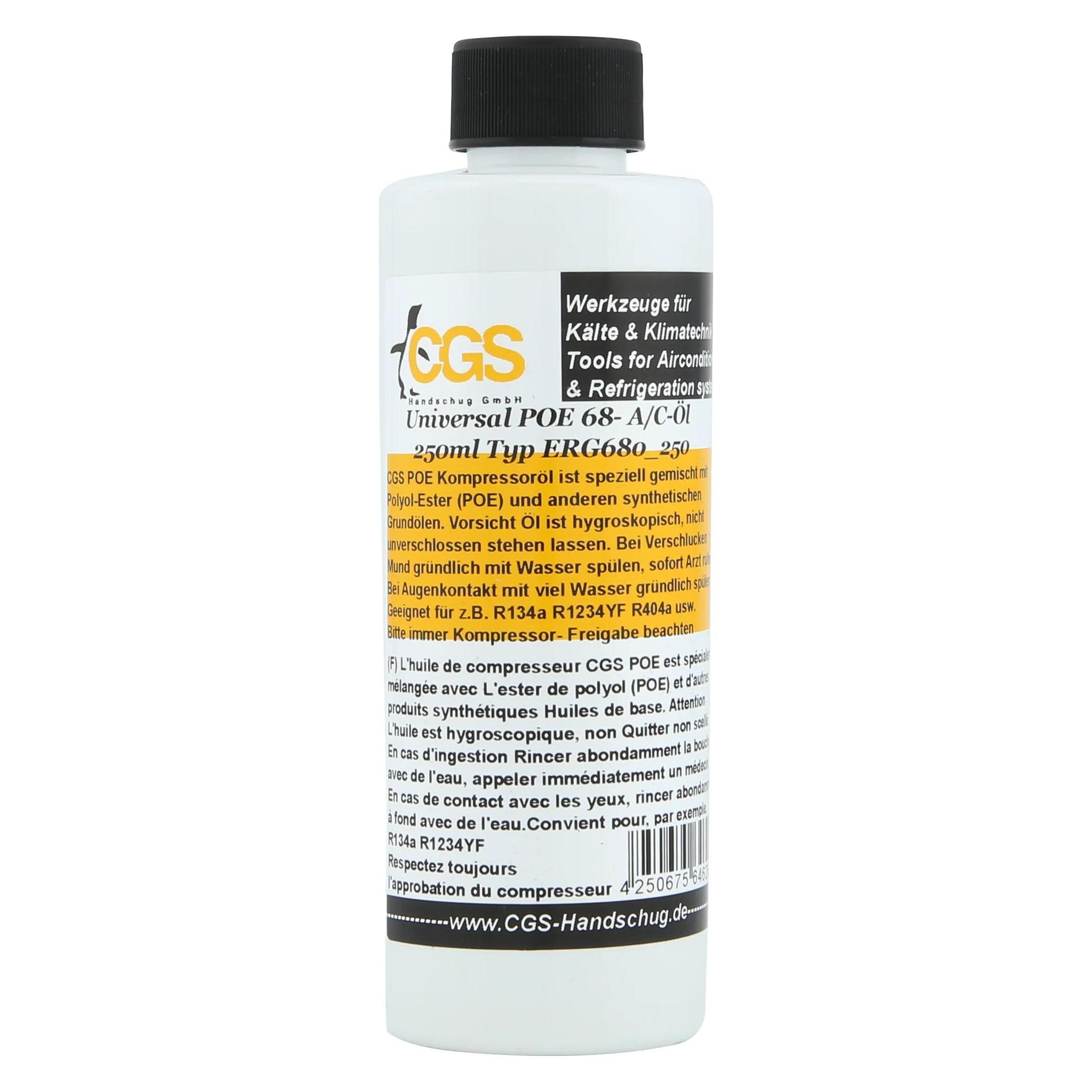 CGS Handschug Cgs Uni Kaeltemitteloel 250ml Fuer Alle Kaeltemittel (ERG680_250)