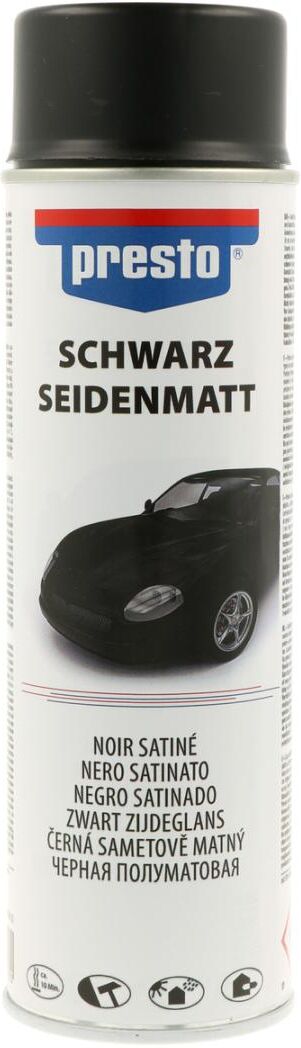 european aerosols presto schwarz seidenmatt, 500 ml