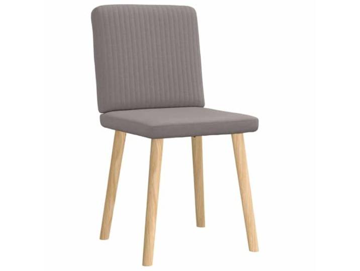 KTHLBRH Esszimmerstühle 2 Stück Taupe aus Stoff Gepolsterte Rückenlehne, Gestell aus Metall und Holz, Schaumstoff, 110 kg Kapazität