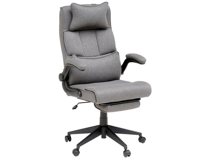 Livetastic Chefsessel, Dunkelgrau, Metall, Kunststoff, Textil, Drehkreuz, 62x112-122x65 cm, inklusive Armlehnen, Büromöbel, Bürostühle, Chefsessel