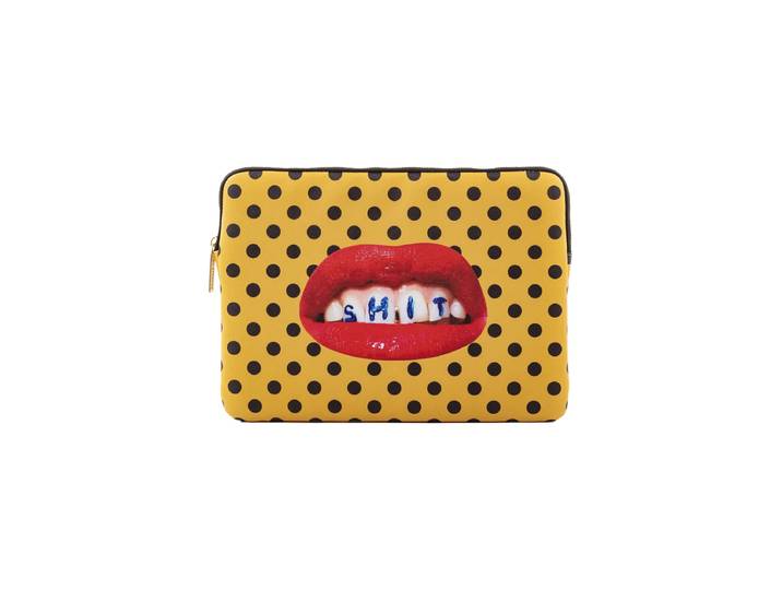 Design Laptop-Hülle „Toiletpaper Shit“ Multicolor Seletti
