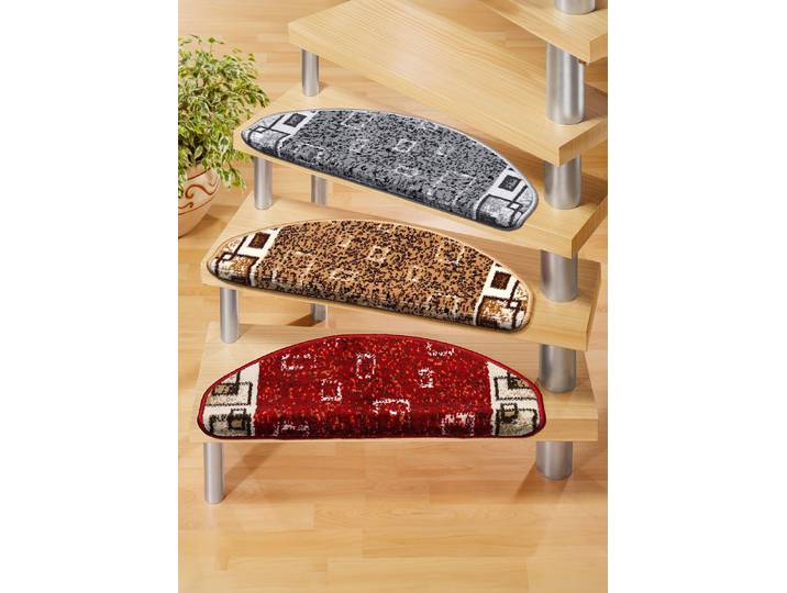Attraktive Stufenmatten, Rot, Größe 151 (Stufenmatten, 2er-Pack)