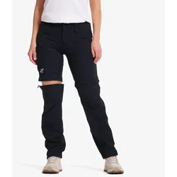 Range Pro Stretch T Zip-off Pants Damen Black, Größe:XS - Zip-off-hosen - Schwarz