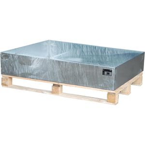 BAUER Auffangwanne 2009, aus verzinktem Stahl, 120 x 80cm, 224 Liter